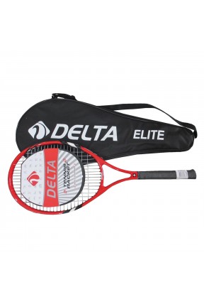 Delta Elite Tek Parça Çantalı 27inc Tenis Raketi KIRMIZI L2 ELITE-L2