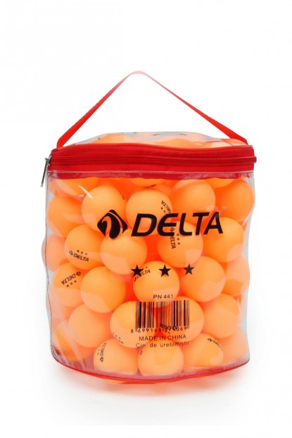 Delta Çantalı 100 adet Turuncu Masa Tenisi Topu (Pinpon Topu) PNPN-TP-100-XT-PN441